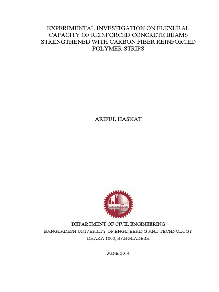 Flexural Capacity of CFRP-Strengthened Beams | PDF | Fibre Reinforced ...