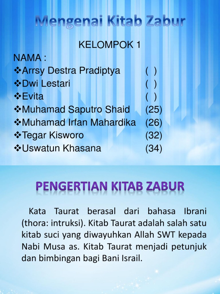 Kitab Zabur Pdf