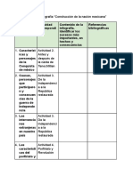 Planeación de La Infografía "Construcción de La Nación Mexicana"