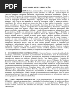 CONTEÚDO PROGRAMÁTICA  PARA  MONITOR DE APOIO À EDUCAÇÃO