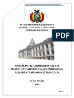 Manual de Procedimientos para El Manejo de Fondos en Avance