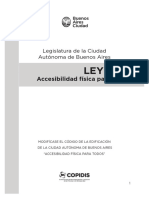 Ley 962 Accesibilidad para Personas Con Discapacidad y Circunstancias Discapacitantes en Los Lugares de Espectaculos Publicos.