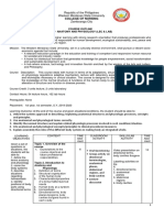 College of Nursing: Course Outline MC1 - Anatomy and Physiology (Lec & Lab)