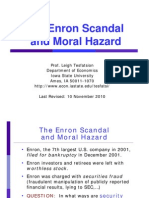 The Enron Scandal and Moral Hazard