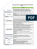 Instrumento de Autoevaluación de Propuesta de Tema de Tesis