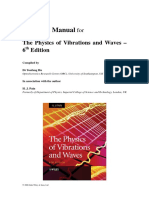 Solutions Manual Physics of Vibrations and Waves