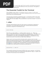 The Essential Toolkit For The Terminal: Pipes