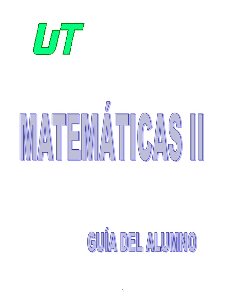 Matematicas Ii | PDF | Derivado | Conjunto (Matemáticas)