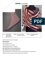 American Flag Shawl: by Cheryl Miller