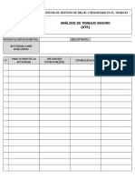 Formato Análisis de Trabajo Seguro (ATS)