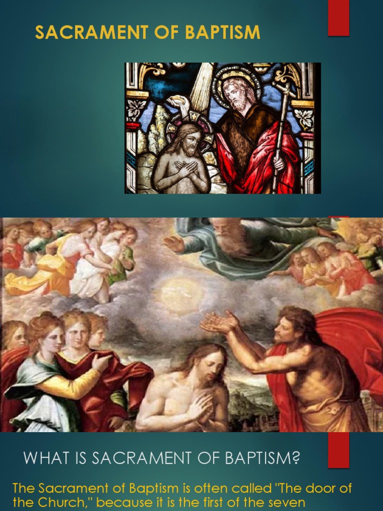 Understanding the Sacrament of Baptism | PDF | Baptism | Sacraments