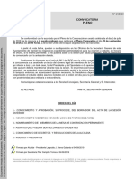 Convocatoria Pleno 9 de Septiembre de 2019