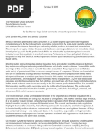NCIA marijuana vaping letter