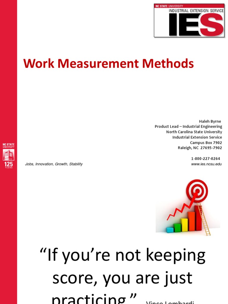 Work Measurement Methods: Jobs, Innovation, Growth, Stability WWW - Ies ...