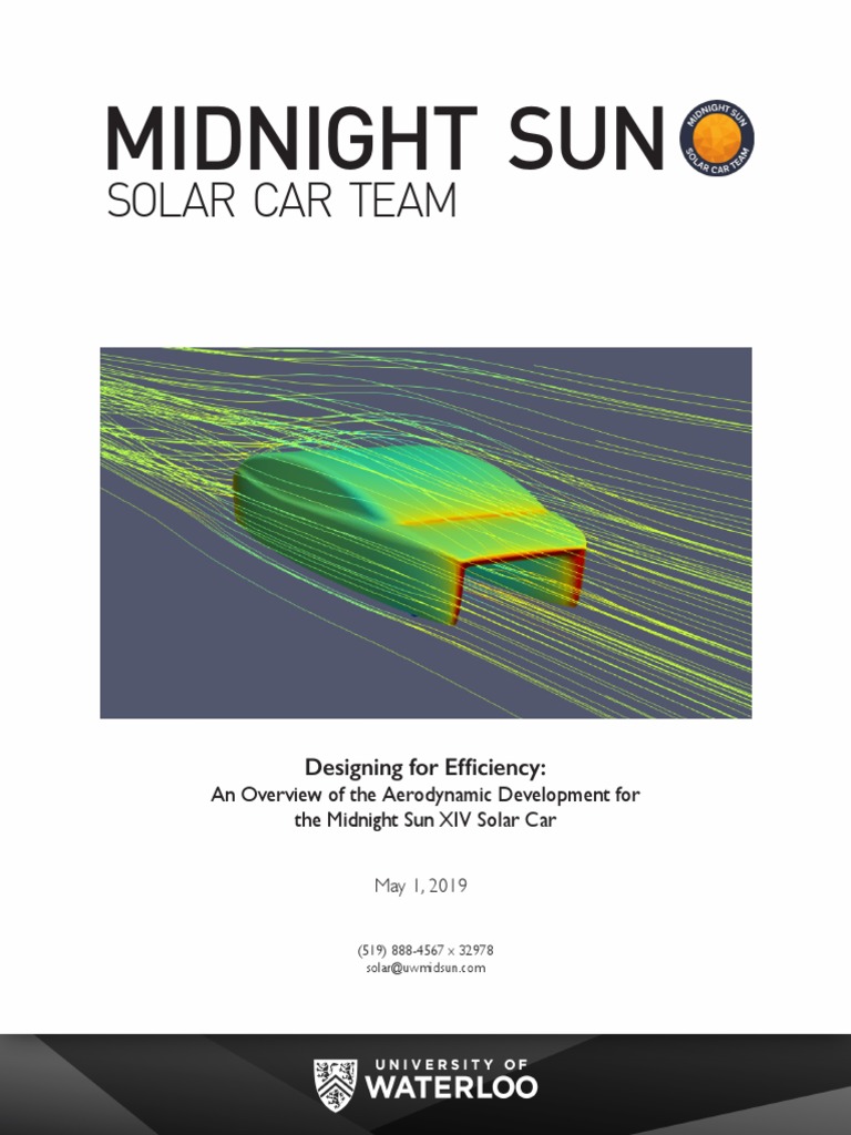 Midnight Sun: Solar Car Team | PDF | Computational Fluid Dynamics ...