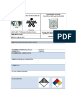 Ficha de Seguridad Sacarosa