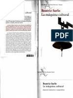 Beatriz Sarlo - La Máquina Cultural PDF