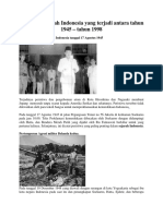 Peristiwa Sejarah Indonesia Yang Terjadi Antara Tahun 1945 Sampai 1998