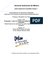 Propuesta de Control de Calidad de Cafeina