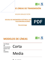 Modelos de Líneas de Transmisión: Wilson Giraldo Picón