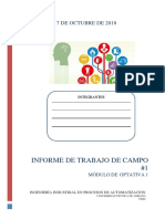 Informe de Trabajo de Campo #1