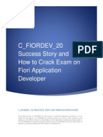 C - FIORDEV - 20 Success Story and How To Crack Exam On Fiori Application Developer