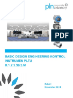 Basic Design Engineering Kontrol Instrumen Pltu: Edisi I November 2014