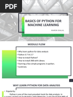 Basics of Python For Data Machine Learning