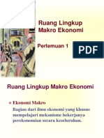 Ruang Lingkup Makro Ekonomi: Pertemuan 1