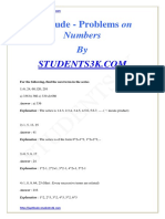 Aptitude Problems On Numbers2 (WWW - Students3k.com)