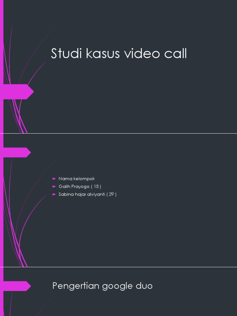 Pengertian dan Teknologi Video Call | PDF