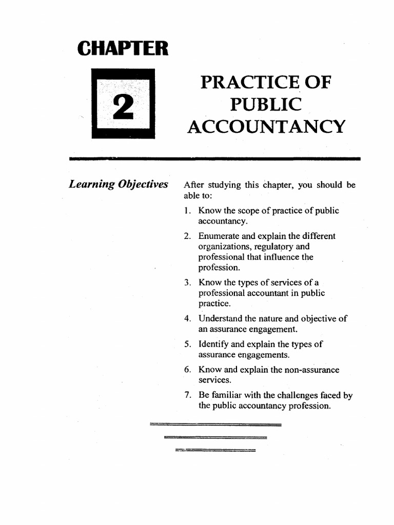 Practice of Public Accountancy Learning Objectives PDF Certified