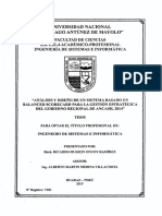 Análisis y Diseño de Un Sistema Basado en Balanced Scorecard para La Gestión Estratégica Del Gobierno Regional de Ancash, 2014 PDF