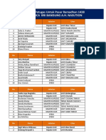 Jadwal Petugas Pasar Ramadhan 2016