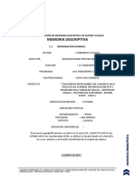 Interpretacion de Memoria Descriptiva para Puentes