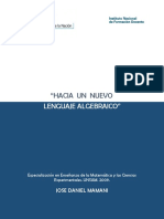 Un Nuevo Lenguaje Algebraico