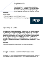 Materials - Controlling, Costing and Planning