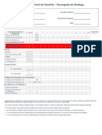 Planilla Control de Gestión (Encargado Bodega)