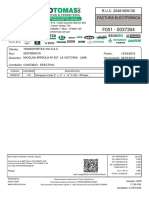 Factura electrónica de venta de manguera