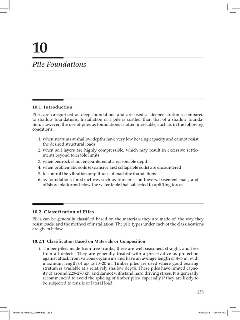 Understanding Pile Foundations Types | PDF | Deep Foundation | Friction