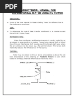 Instructional Manual For Cooling Tower (Heat Transfer)