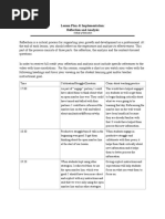 Supervisor Observation Reflection 1