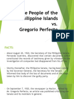 The People of The Philippine Islands vs. Gregorio Perfecto