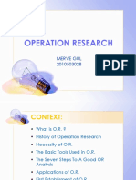 Operation Research: Merve Gul 2010503028
