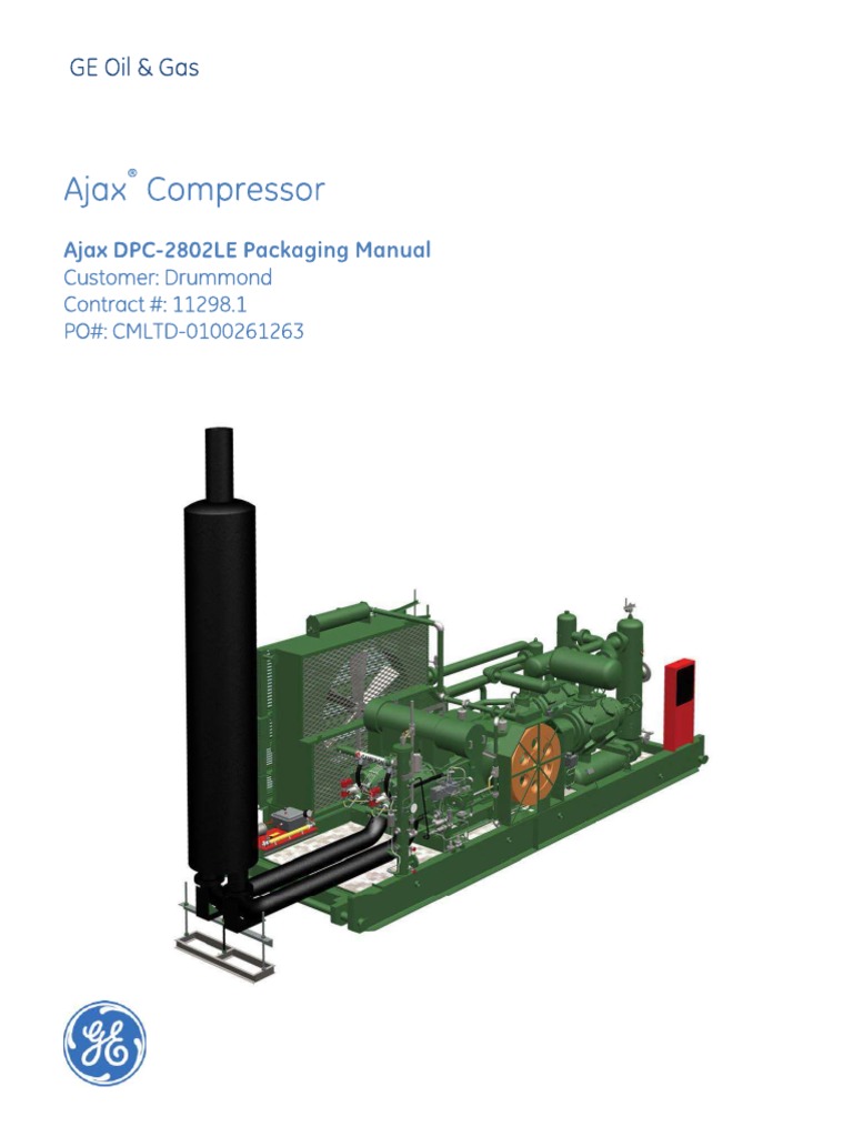 Manual de Partes Compresor Ajax DPC-2802 LE - Tarjeta Murphy | Valve