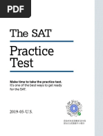 SAT - 2019 May US QAS and Answers