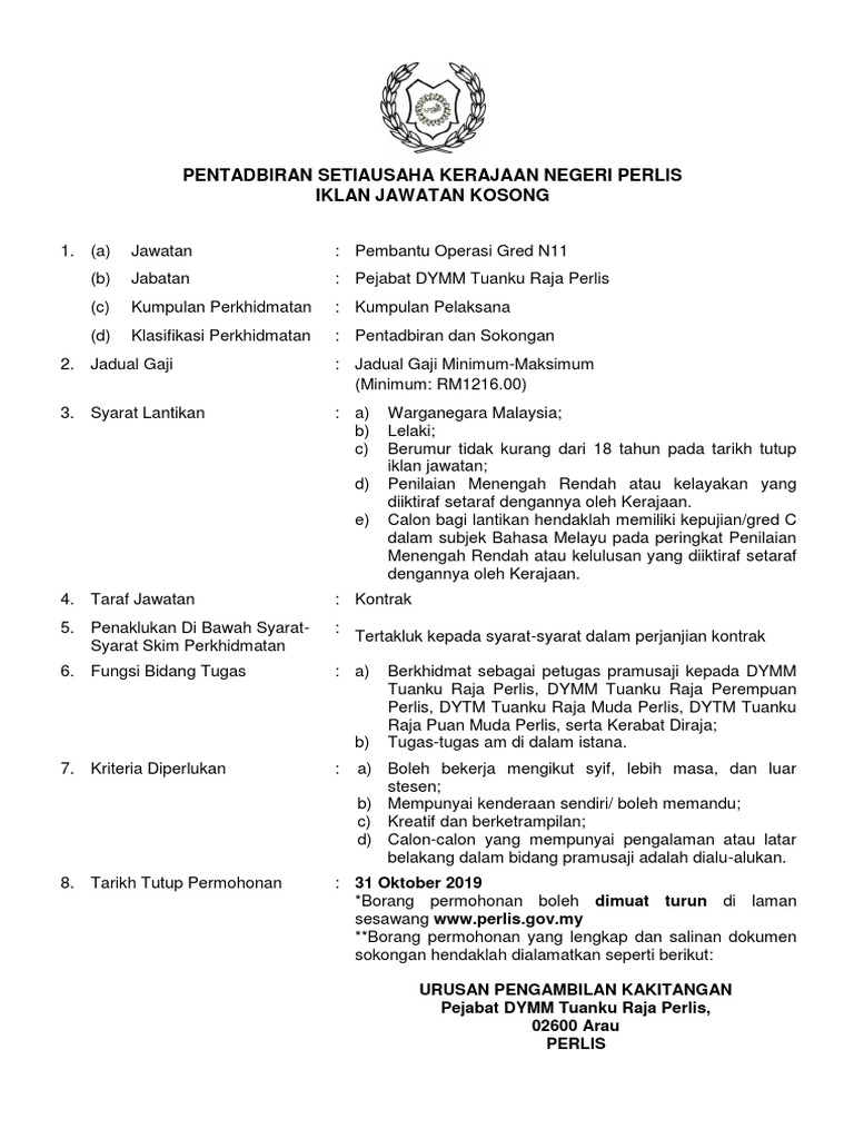 Iklan Jawatan Kosong N11 Pdf Pdf