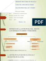 División de La Antropoplogía (Diaz Romero)