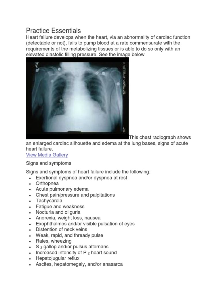 Heart Failure Diagnosis and Management Guide | PDF | Heart Failure ...