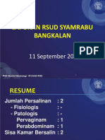 Laporan Rsud Syamrabu Bangkalan: 11 September 2019